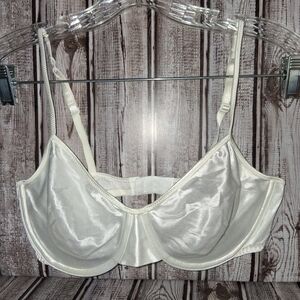 Victoria's Secret Glossy White Satin Bra